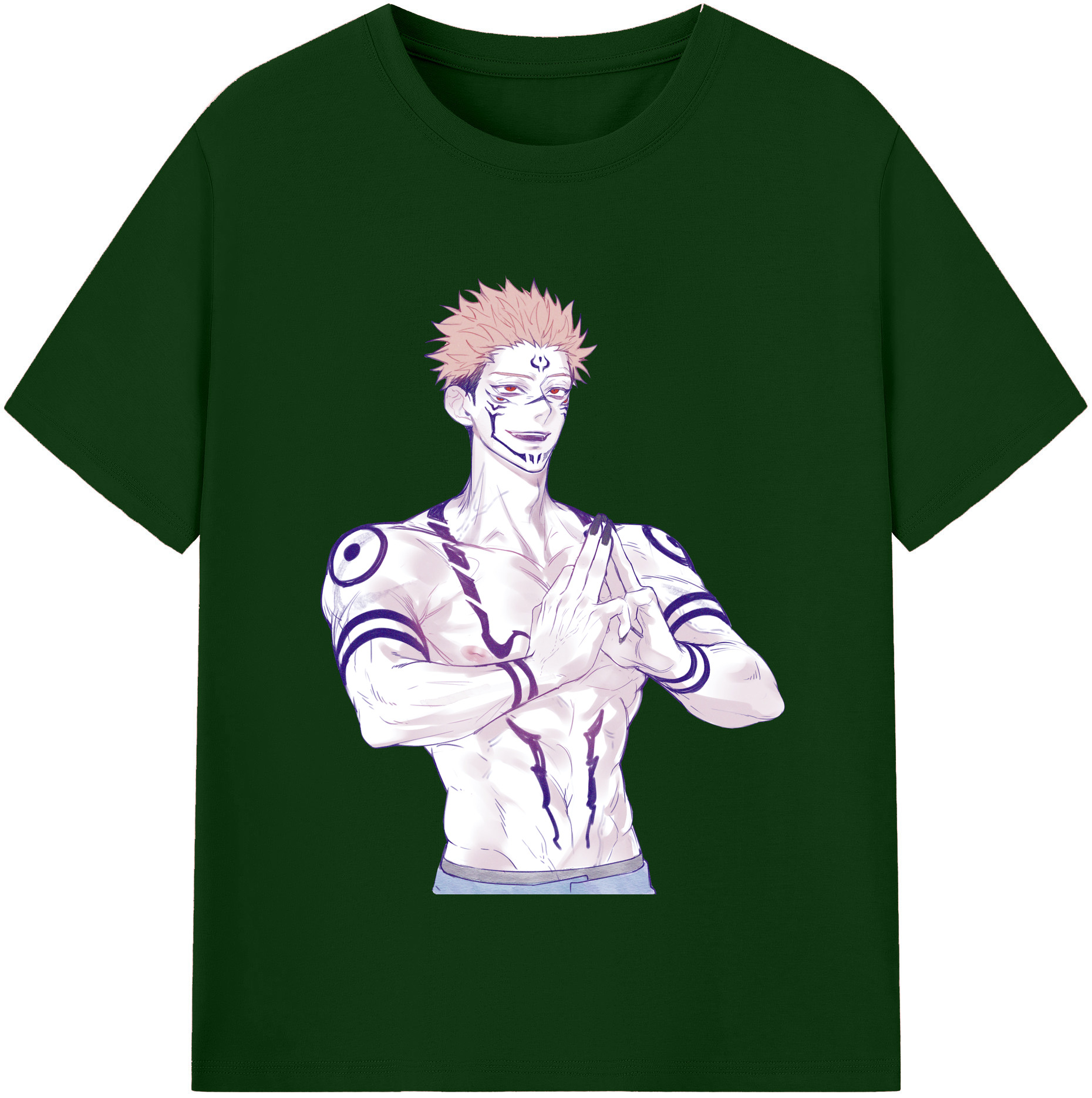 （画像用） 呪術廻戦 Jujutsu Kaisen 綿100％半袖Tシャツ（フロントプリント）